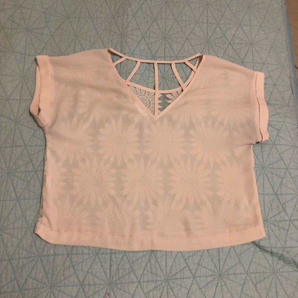 Chiffon beige top